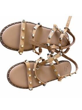 a new day Tan Studded Sandals